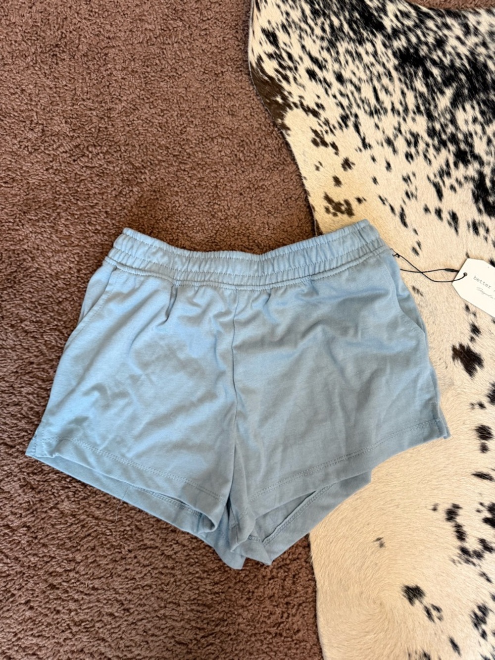 Women’s Light Blue Athletic Pull-On Shorts